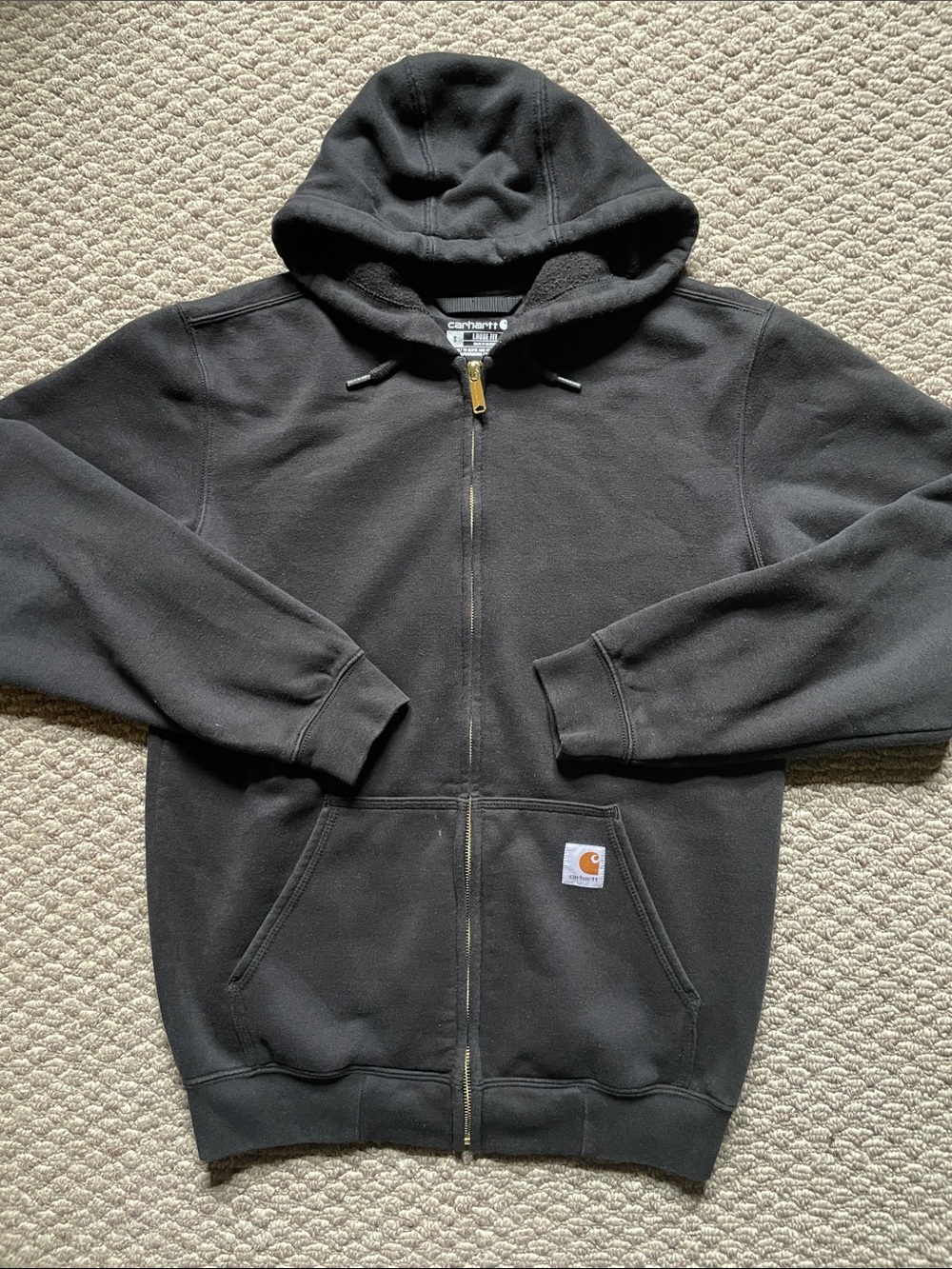 Carhartt work wear full zip up hoodie